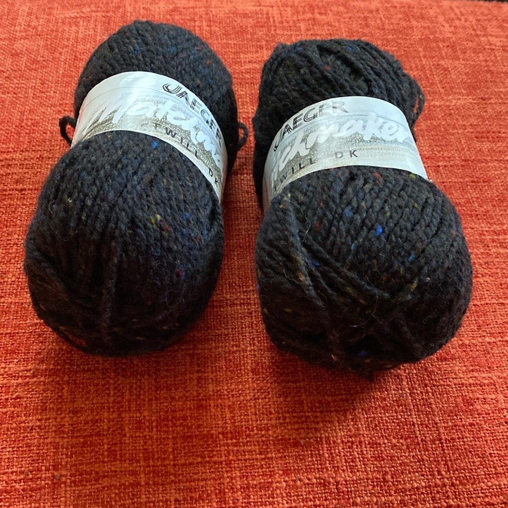VTG JAEGER Twill DK 100% Pure New Wool Scotland Tweed Yarn Skien - Picture 2 of 6